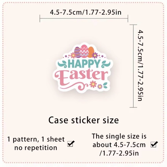 50pcs Easter Stickers - Picture 4 of 7